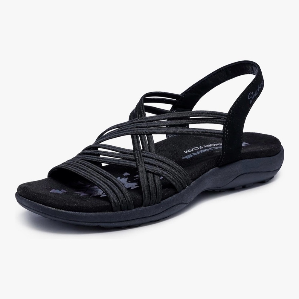 Skechers Reggae Slim Black Sandals